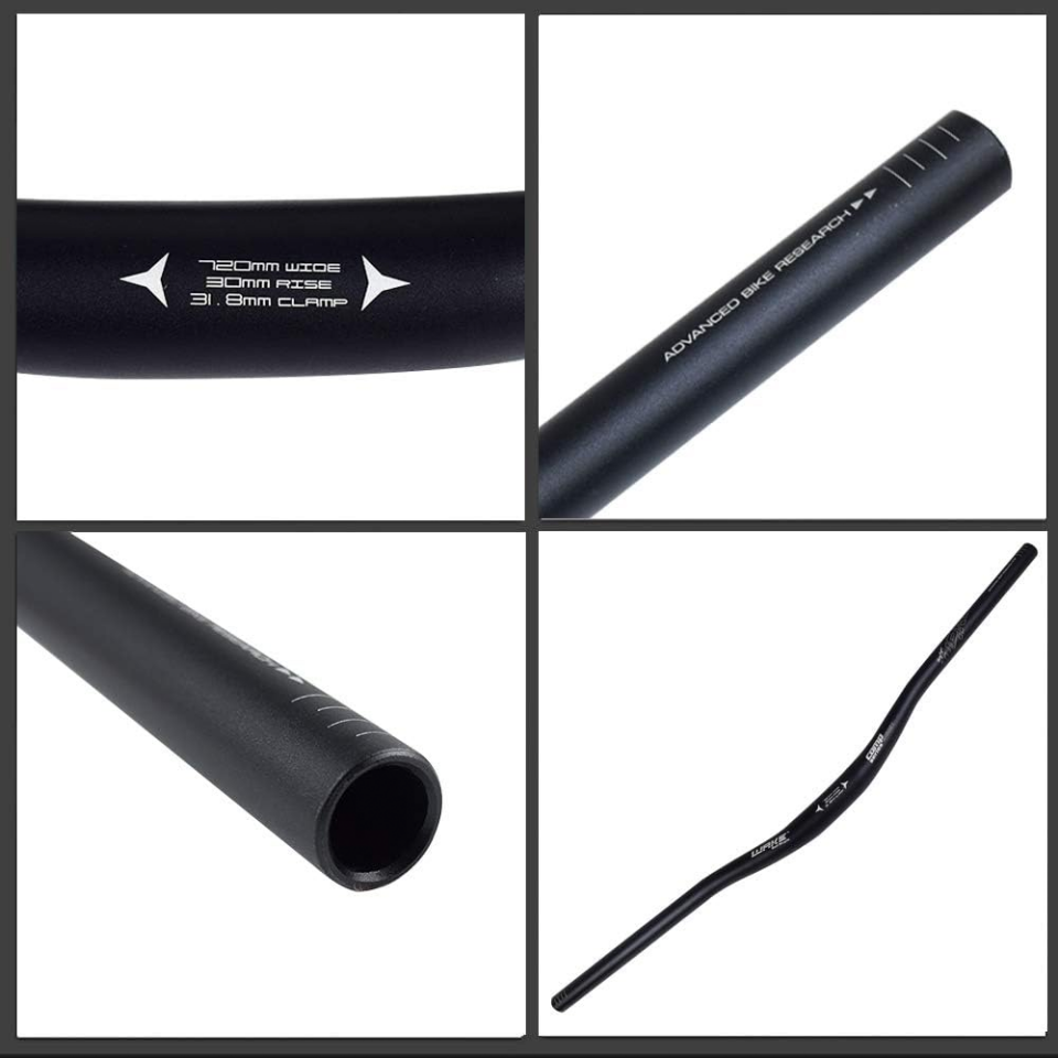 Wake Alüminyum MTB Gidon Siyah Hafif ve Dayanıklı