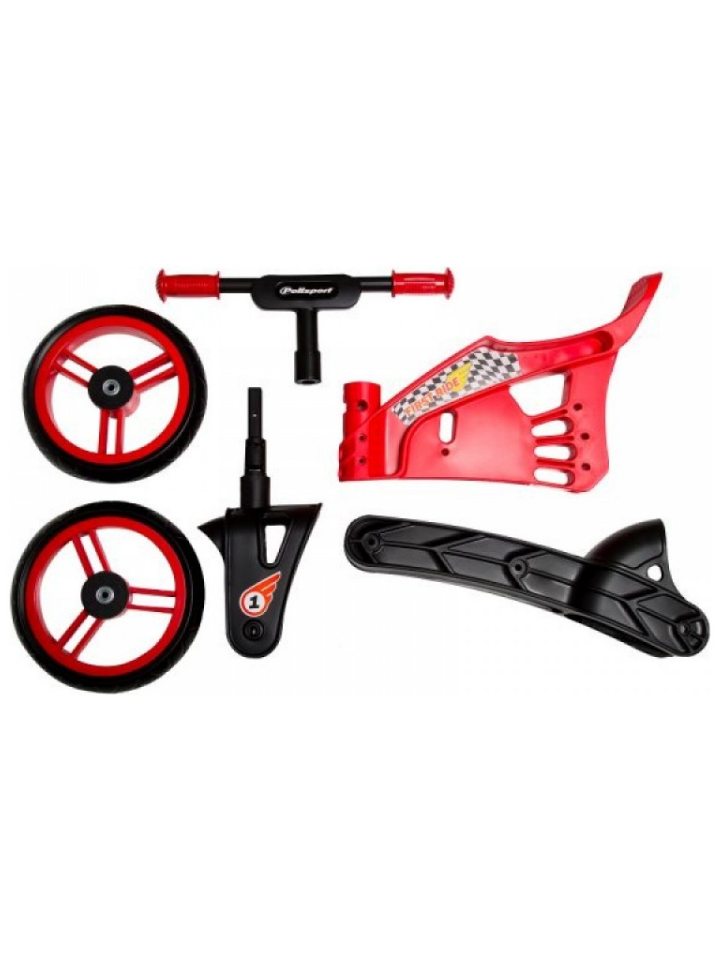 Polisport Offroad Çocuk Denge Bisikleti Siyah/Kırmızı