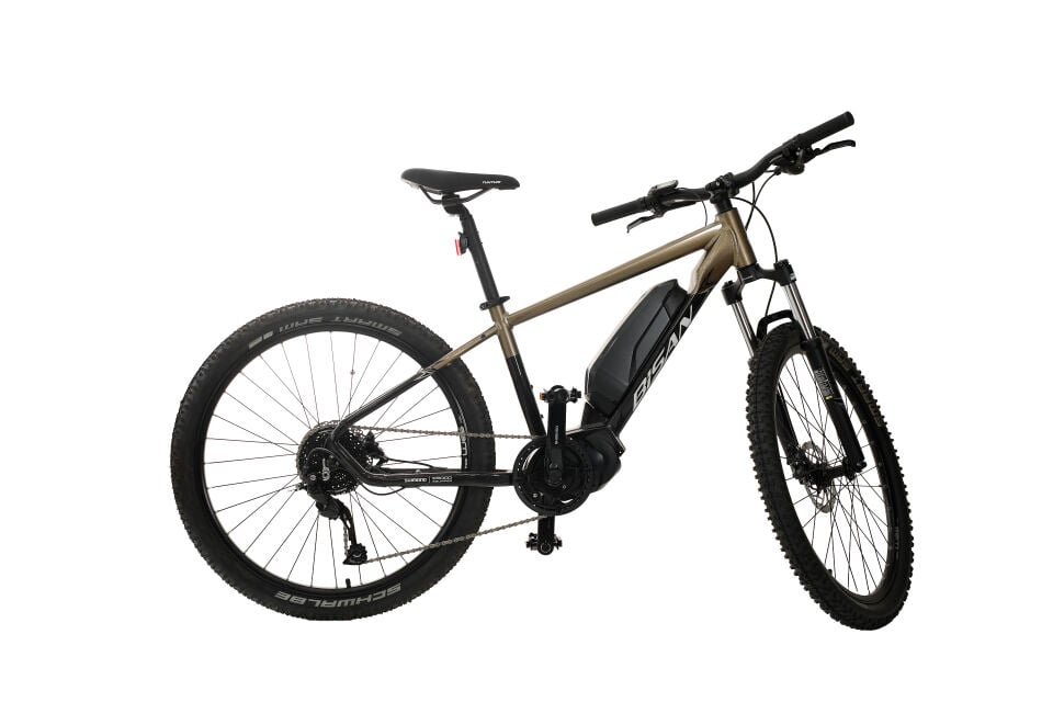 Bisan Arrow E-MTB 24 Jant 9 Vites Elektrikli Dağ Bisikleti Metalik Bej