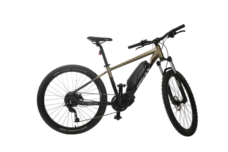 Bisan Arrow E-MTB 24 Jant 9 Vites Elektrikli Dağ Bisikleti Metalik Bej