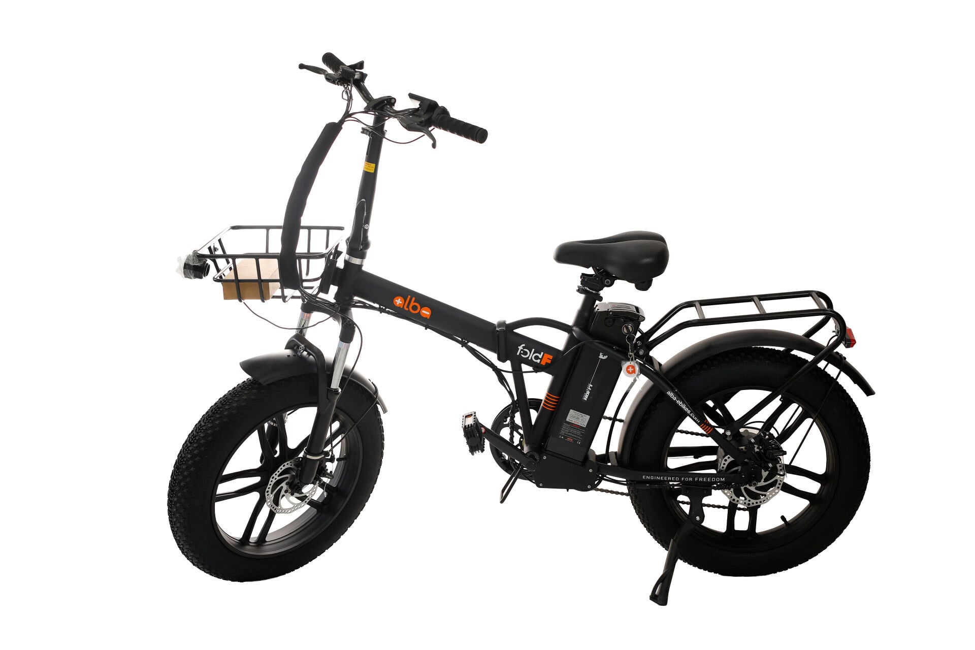 Alba Fold F Standard 48V 13Ah Katlanır Elektrikli Bisiklet Siyah
