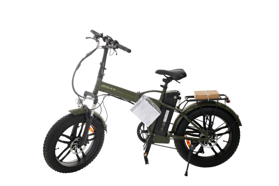 Bisan E-Folding F3 20 Jant Katlanır Elektrikli Bisiklet Haki
