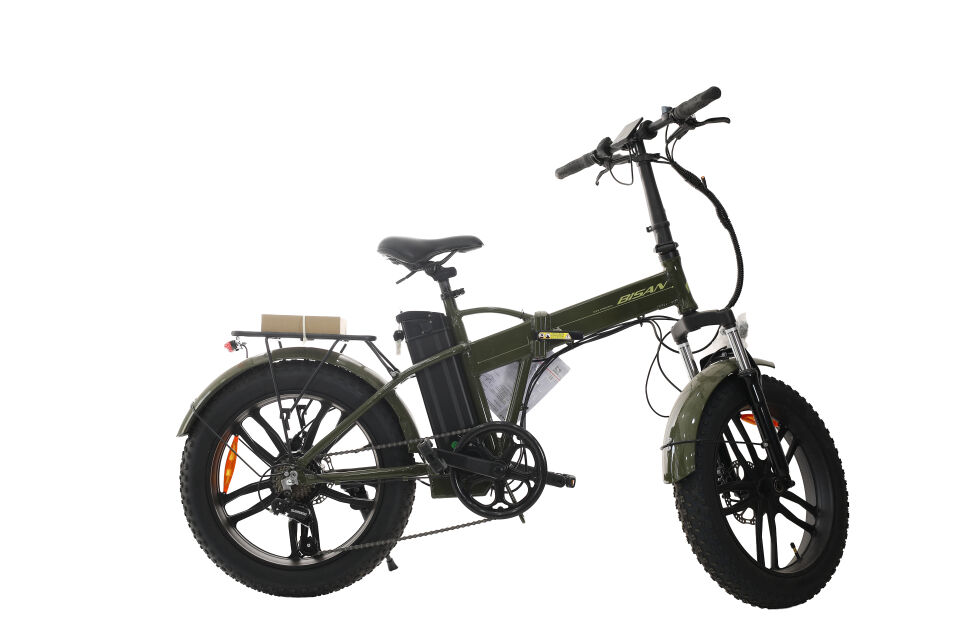 Bisan E-Folding F3 20 Jant Katlanır Elektrikli Bisiklet Haki