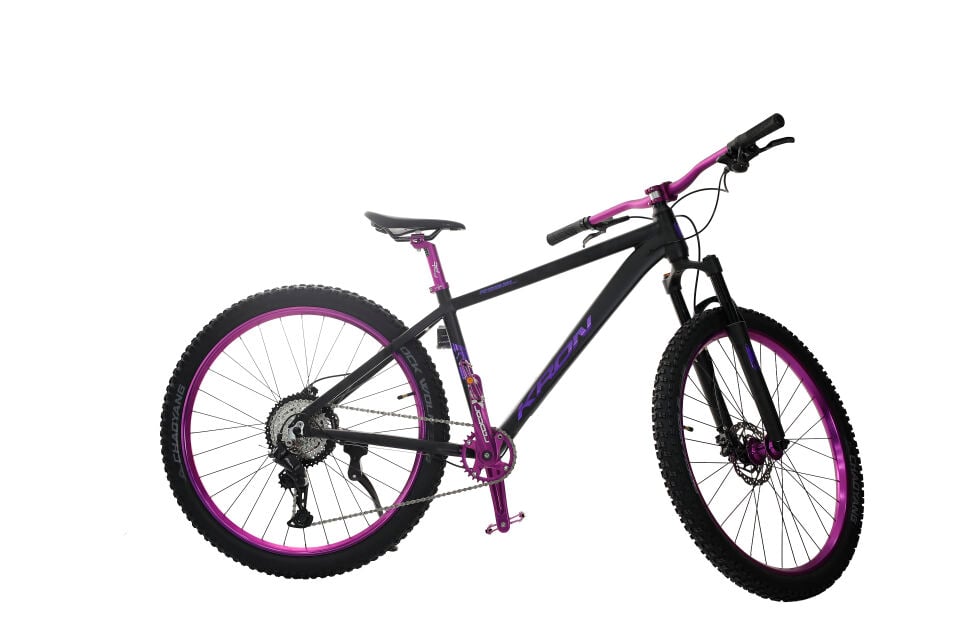 Kron Rebel 27.5 Jant Dağ Bisikleti Mat Siyah Parlak Mor