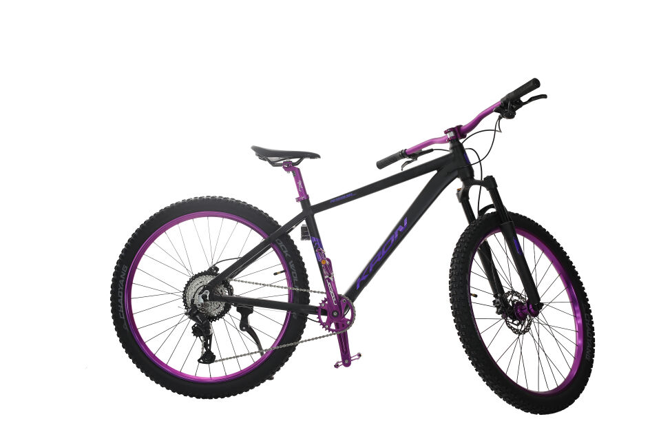 Kron Rebel 27.5 Jant Dağ Bisikleti Mat Siyah Parlak Mor