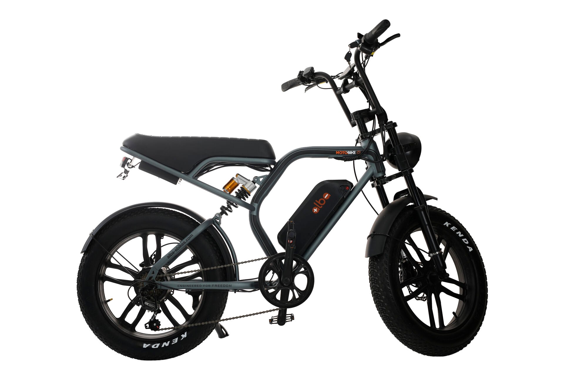 Alba Motobike 20 Jant 48V 15Ah Elektrikli Bisiklet Gri