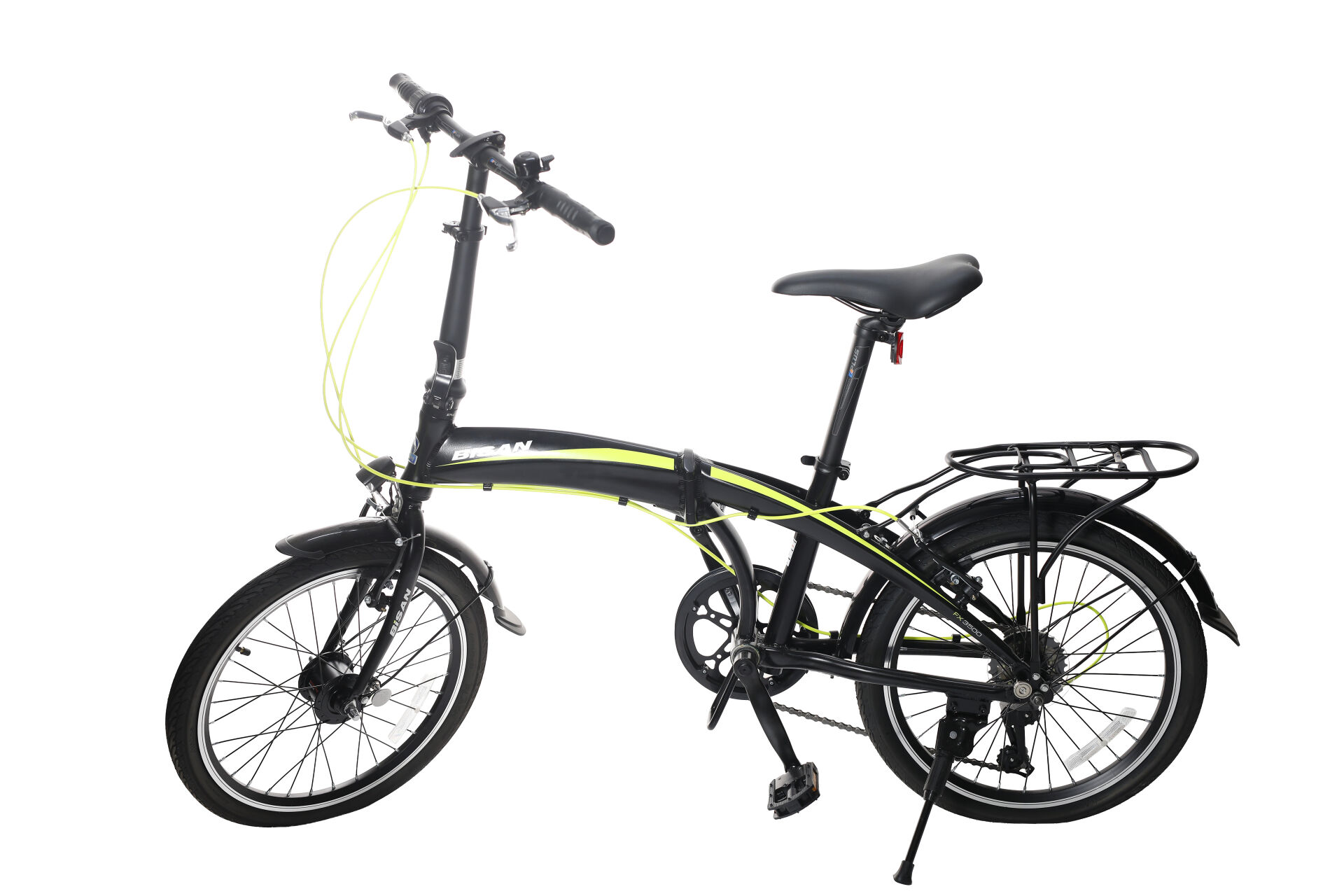 Bisan FX 3500 20 Jant Katlanır Bisiklet Siyah Sarı